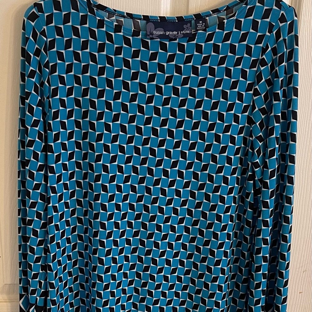 Susan Graver long sleeve blouse size medium